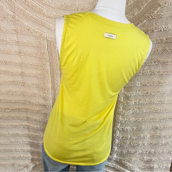 Oiselle Yellow Wool Blend Workout Tank - Picture 3 of 7